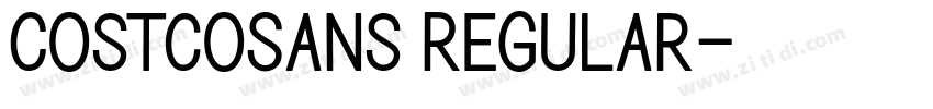 CostcoSans Regular字体转换 CostcoSans Regular字体转换